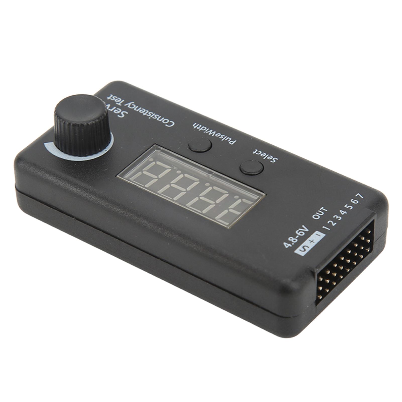 Digital Servo Tester 3 Modes High Accuracy Black Plastic Servo Consistency Tester for RC Helicopter DC 4.8-6V
Digital Servo Tester 3 Modes High Accuracy Black Plastic Servo Consistency Tester for RC Helicopter DC 4.8-6V