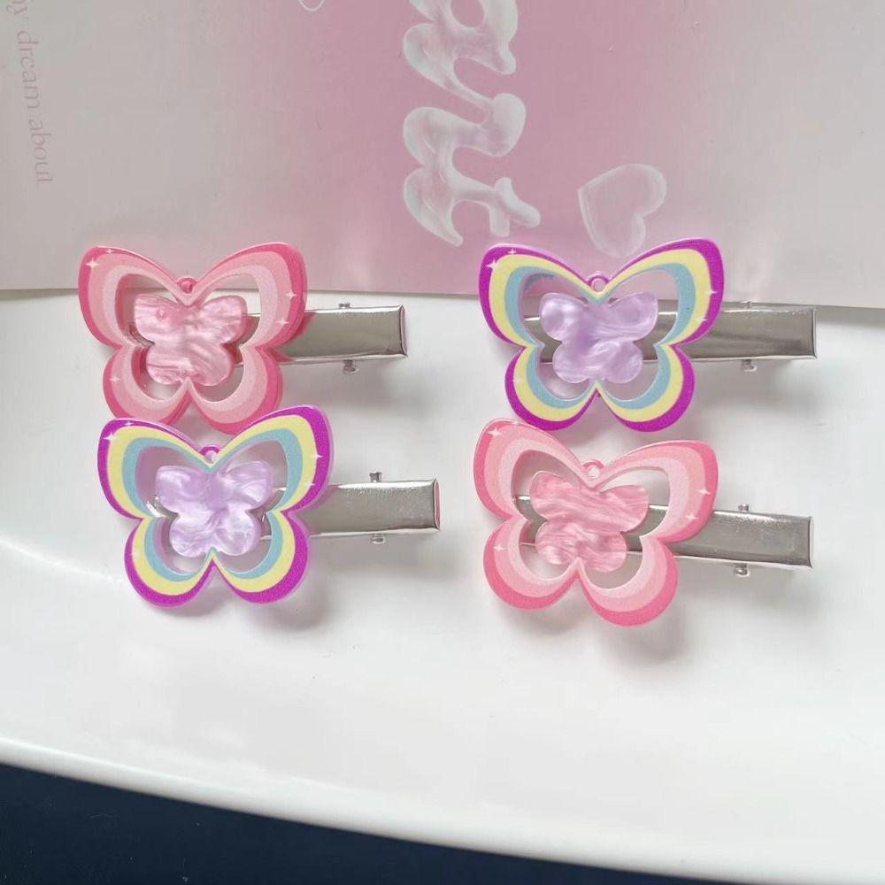2pcs/set Colorful Hollow Butterfly Bb Clips Acrylic Children Duckbill Clip Girls/Children
2pcs/set Colorful Hollow Butterfly Bb Clips Acrylic Children Duckbill Clip Girls/Children