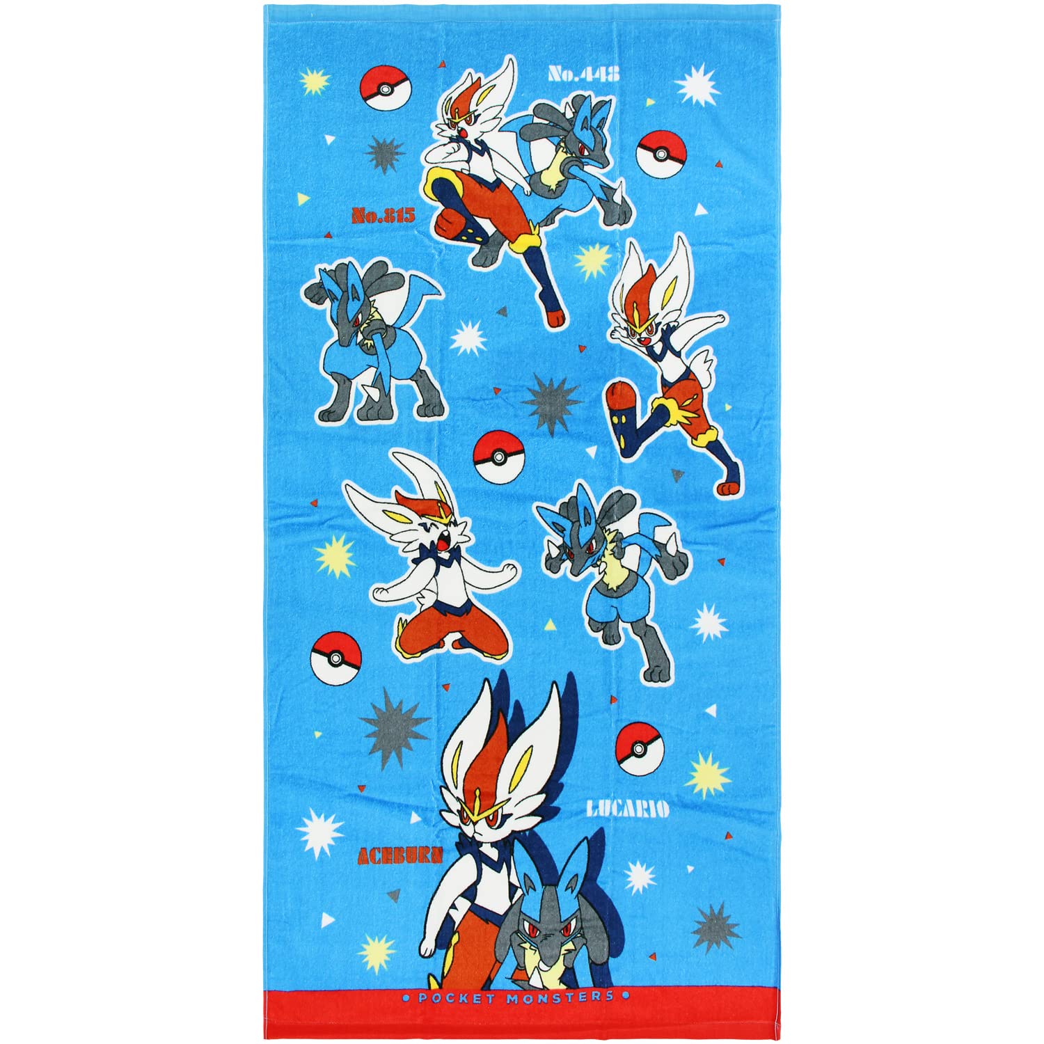 Полотенце для ванной Hayashi, синее, 60 x 120 см, Pokemon M4147, Lucario Aceburn, BM414700, приблизительно. &
Полотенце для ванной Hayashi, синее, 60 x 120 см, Pokemon M4147, Lucario Aceburn, BM414700, приблизительно. &