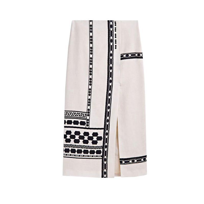 MD Women s New High Waist Straight-leg Long Skirt Bohemia Side Slit Grid Design Skirt 5203809 Rice White S
MD Women s New High Waist Straight-leg Long Skirt Bohemia Side Slit Grid Design Skirt 5203809 Rice White S