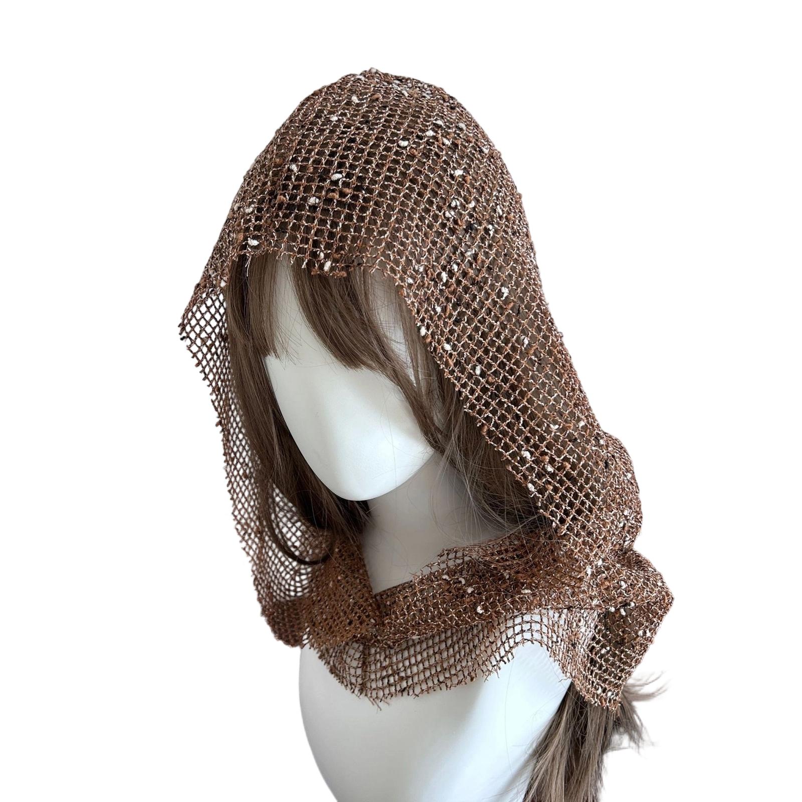 Versatiles Meshes Hat Cosplay Event Hat Sparkly Wide Head Scarfs Dramatic Hat Stylish Party Accessory
Versatiles Meshes Hat Cosplay Event Hat Sparkly Wide Head Scarfs Dramatic Hat Stylish Party Accessory