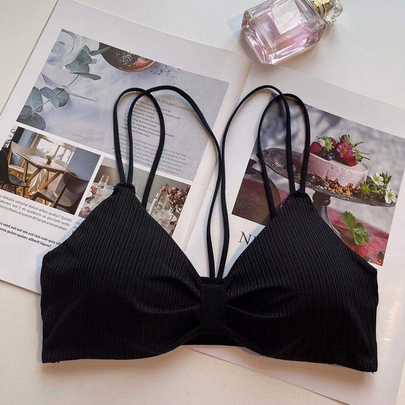 Летнее нижнее белье для студентов Дышащая мягкая майка для женщин Беспроводной бюстгальтер без спинки в японском стиле M чёрный
Летнее нижнее белье для студентов Дышащая мягкая майка для женщин Беспроводной бюстгальтер без спинки в японском стиле M чёрный