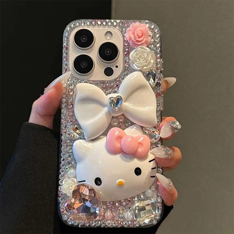 Applicable Iphone16Promax Mobile Phone Case Rhinestone Apple 15 Bow Kt Cat 14 Flower Love 13 Luxury iPhone 7/8/SE 2020
Applicable Iphone16Promax Mobile Phone Case Rhinestone Apple 15 Bow Kt Cat 14 Flower Love 13 Luxury iPhone 7/8/SE 2020