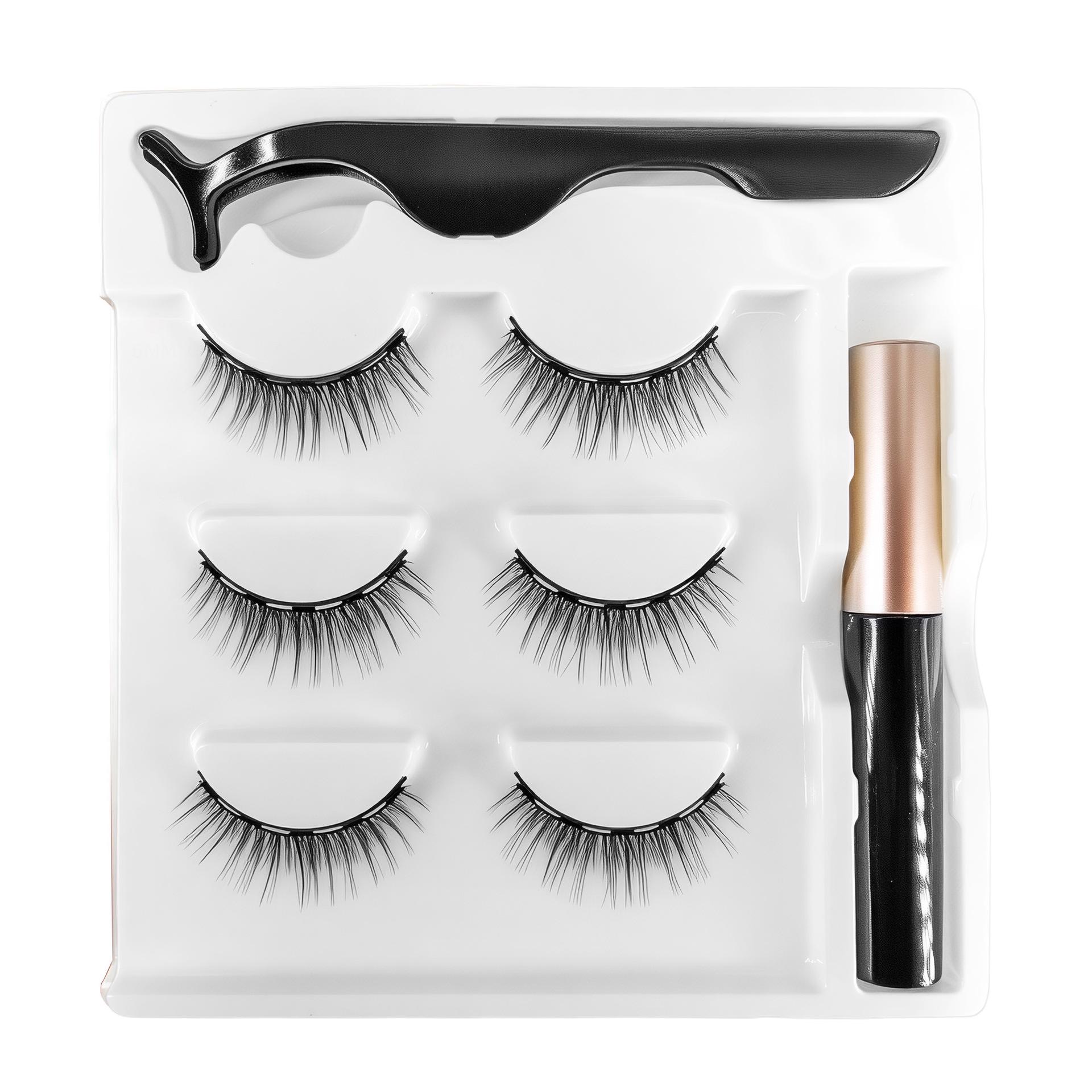 Magnetic Eyeliner & 3D False Eyelashes Set - 3 Pairs, Internet Celebrity Style
Magnetic Eyeliner & 3D False Eyelashes Set - 3 Pairs, Internet Celebrity Style