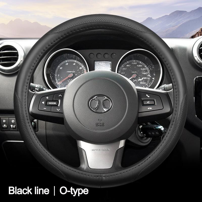 High Leather Braid On Car Steering Wheel Cover Wrap For BAIC BJ20 BJ30 BJ40 BJ60 BJ80 BJ90 F40 37-38CM Steering-Wheel Protector
High Leather Braid On Car Steering Wheel Cover Wrap For BAIC BJ20 BJ30 BJ40 BJ60 BJ80 BJ90 F40 37-38CM Steering-Wheel Protector