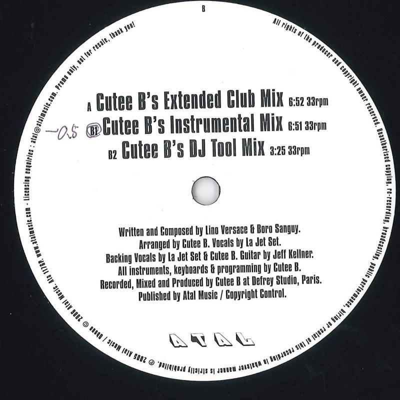 12inch Record LA JET SET - La Jet ATA1176P ATAL 2006 UK Dance & Electronica Used 
12inch Record LA JET SET - La Jet ATA1176P ATAL 2006 UK Dance & Electronica Used