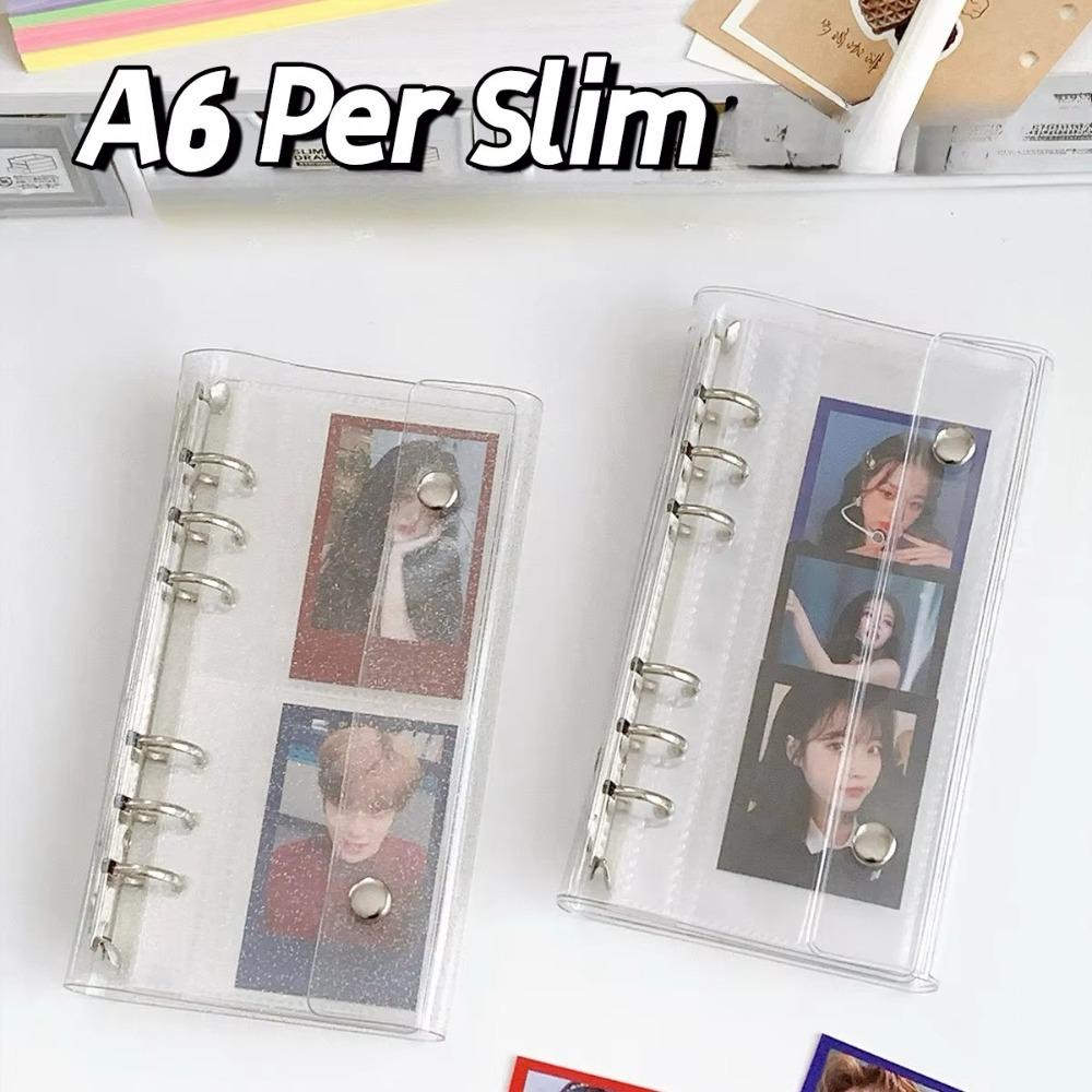 A6 PVC Notebook Cover 6-Hole Narrow Flip Cover Postcards Binder Collect Book Organizer B2
A6 PVC Notebook Cover 6-Hole Narrow Flip Cover Postcards Binder Collect Book Organizer B2