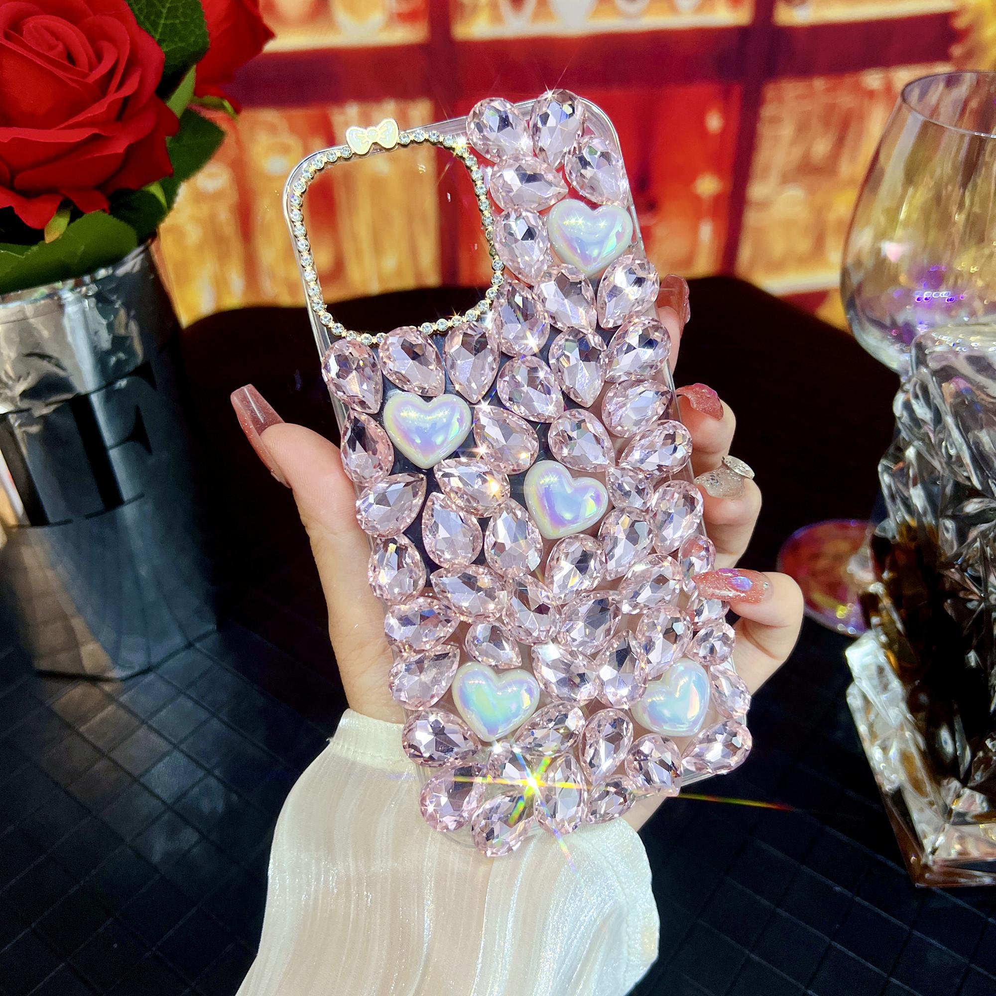 For iPhone 15 Pro Max Case Glass Rhinestone Heart Shape Decor TPU Phone Back Cover As Shown A
For iPhone 15 Pro Max Case Glass Rhinestone Heart Shape Decor TPU Phone Back Cover As Shown A