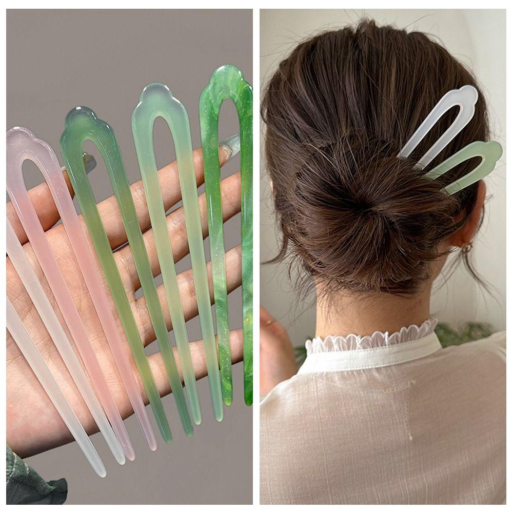 Chinese Style Chinese Style Hair Stick Hair Sticks for Buns U Shape Hairpin Girl Hair Accessories multicolor-E
Chinese Style Chinese Style Hair Stick Hair Sticks for Buns U Shape Hairpin Girl Hair Accessories multicolor-E