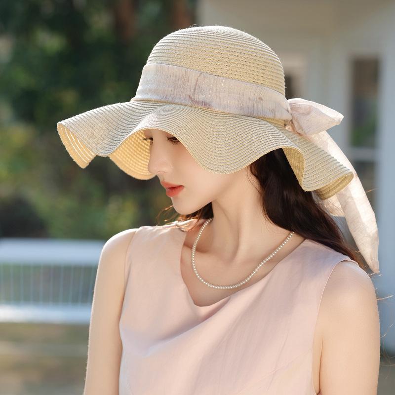 Summer New Hat Women s Summer Outdoor Lafite Straw Hat Big Wave Bow Sun Hat Sun Hat Average size
Summer New Hat Women s Summer Outdoor Lafite Straw Hat Big Wave Bow Sun Hat Sun Hat Average size
