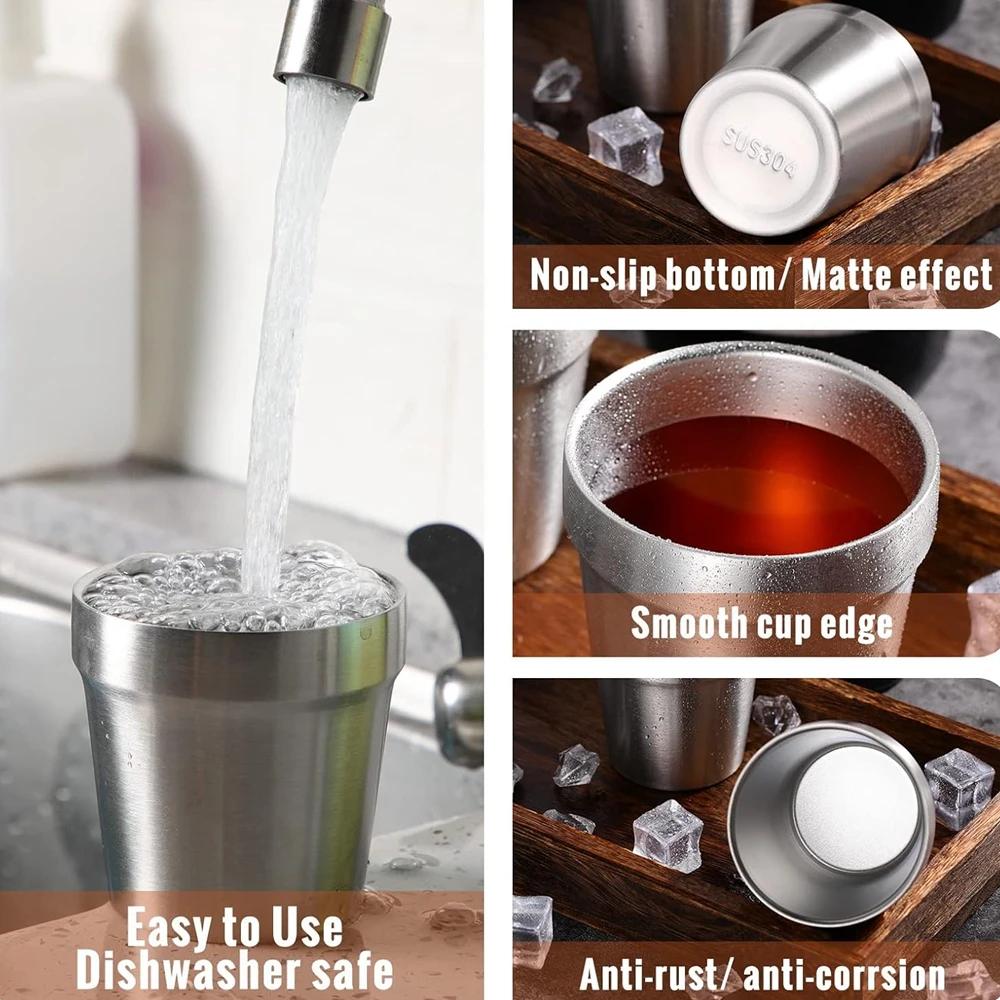 Outdoor Hiking Gear Stackable Cup 3Pcs 175ml Stainless Steel Water Glass Camping Beer Glass Cold Drink Glass Coffee Travel Cup 175ml
Outdoor Hiking Gear Stackable Cup 3Pcs 175ml Stainless Steel Water Glass Camping Beer Glass Cold Drink Glass Coffee Travel Cup 175ml