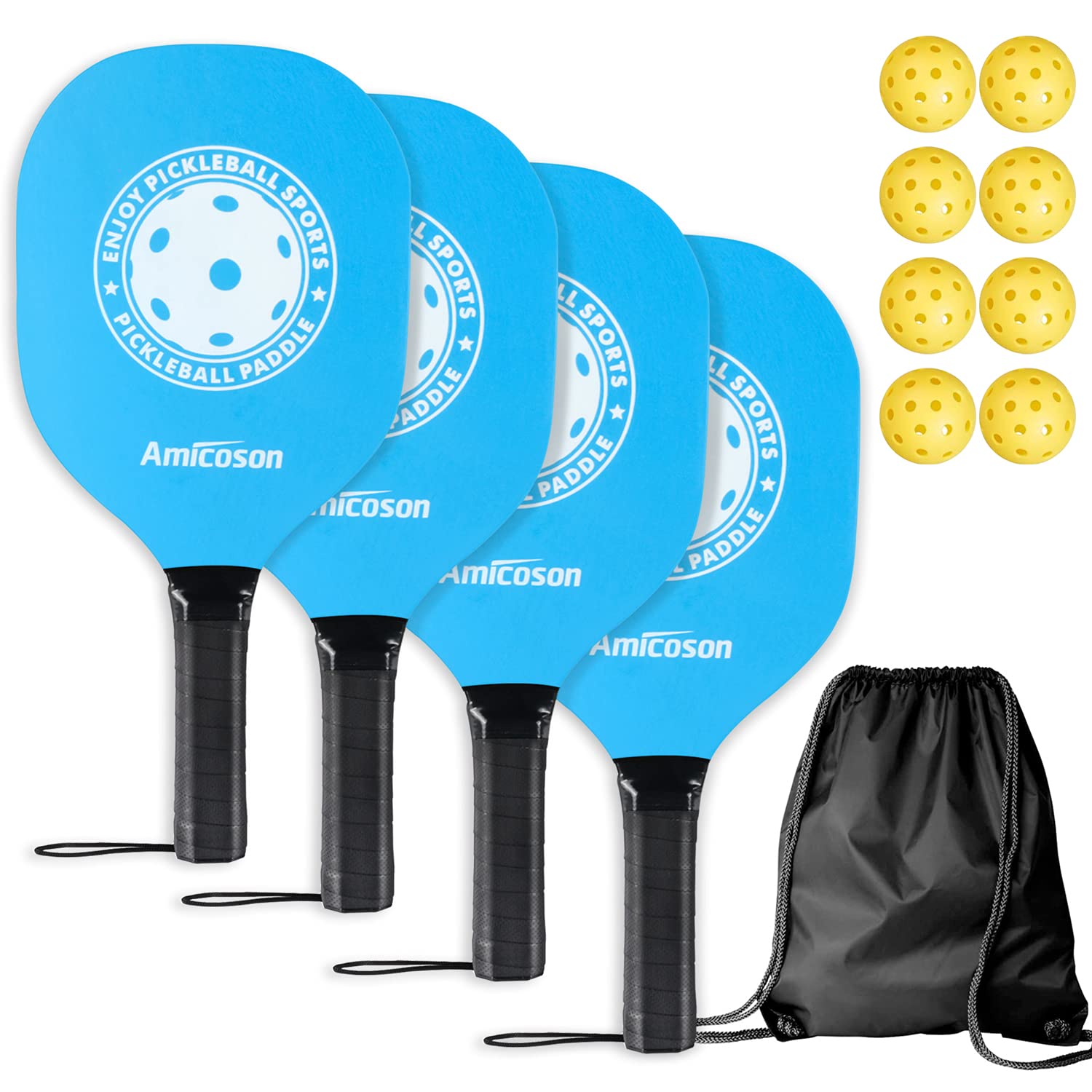 Amicoson Pickleball Paddles - набор из 4 деревянных ракеток для пиклбола, мячи для пиклбола в помещении и на открытом воздухе, набор из 4 ракеток для пиклбола, ракетка для пиклбола
Amicoson Pickleball Paddles - набор из 4 деревянных ракеток для пиклбола, мячи для пиклбола в помещении и на открытом воздухе, набор из 4 ракеток для пиклбола, ракетка для пиклбола