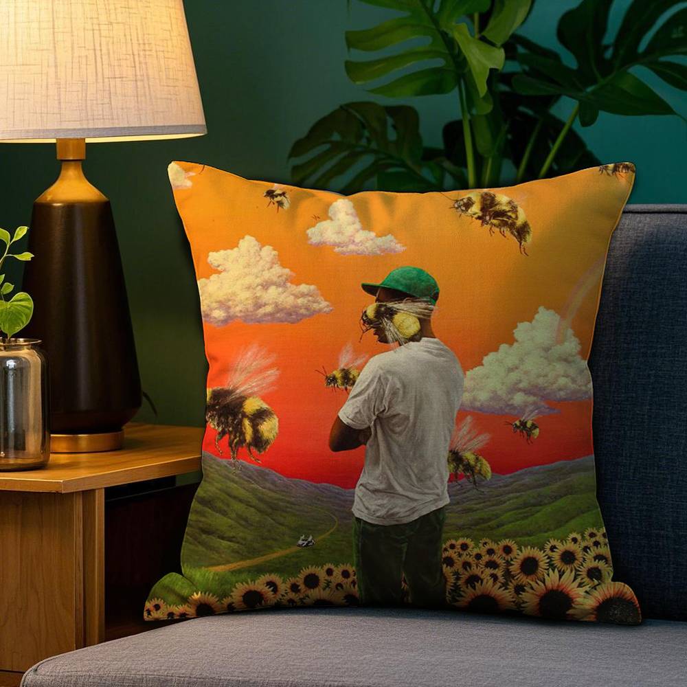Rapper TTyler Creator Pillow Case Plush Fabric Soft Double Sided Print Sofa Cushion Cover Throw Pillow Covers 30x30cm
Rapper TTyler Creator Pillow Case Plush Fabric Soft Double Sided Print Sofa Cushion Cover Throw Pillow Covers 30x30cm