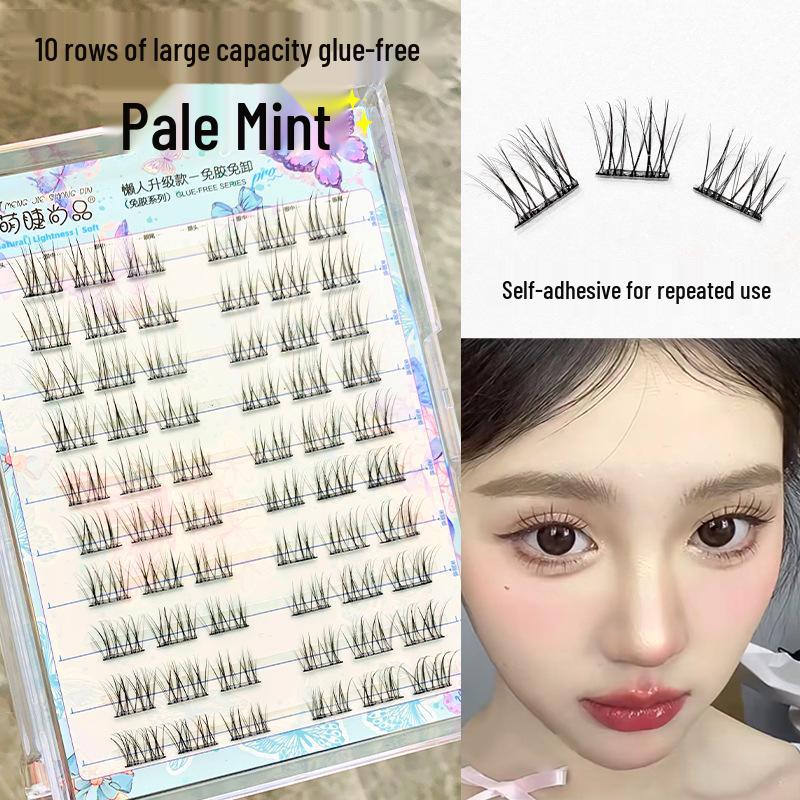 Mengjie Shangpin Glue-Free Mint False Eyelashes - Soft, Curled, Large Capacity for Beginners
Mengjie Shangpin Glue-Free Mint False Eyelashes - Soft, Curled, Large Capacity for Beginners
