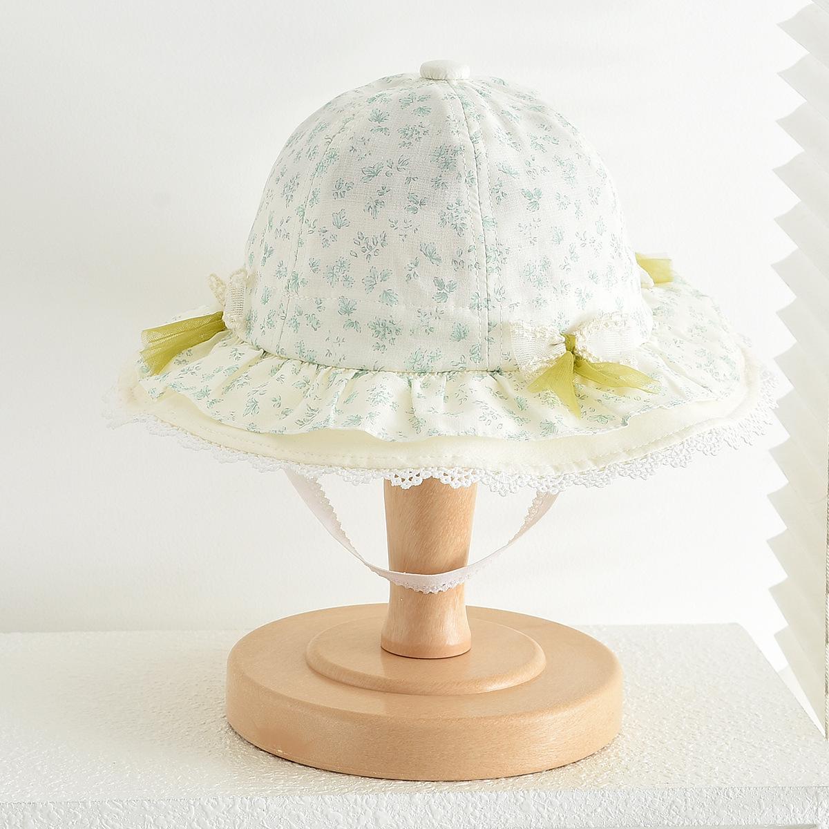 Spring and Autumn Floral Sunshade Hat for Baby Girls - Sweet, Thin, Sun Protection Fisherman Style 46-48 cm квітковий/зелений
Spring and Autumn Floral Sunshade Hat for Baby Girls - Sweet, Thin, Sun Protection Fisherman Style 46-48 cm квітковий/зелений