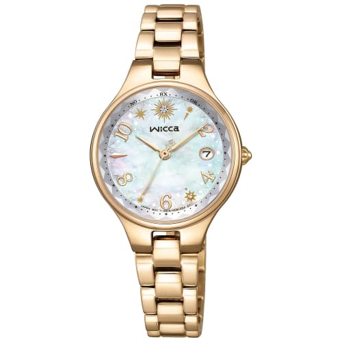 Citizen Wicca Solar Tech Radio-Controlled Watch, Waterproof, White Mother-of-Pearl, White, Radio-Controlled, Solar-Powered, KS1-821-11, Women s, Gold,
Citizen Wicca Solar Tech Radio-Controlled Watch, Waterproof, White Mother-of-Pearl, White, Radio-Controlled, Solar-Powered, KS1-821-11, Women s, Gold,