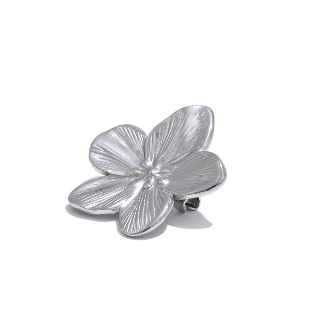 Yhpup Hot Style Stainless Steel Metal Flower Brooch Pin 18K PVD Plated Clothing Accessories Waterproof Fashion Jewelry Gift
Yhpup Hot Style Stainless Steel Metal Flower Brooch Pin 18K PVD Plated Clothing Accessories Waterproof Fashion Jewelry Gift