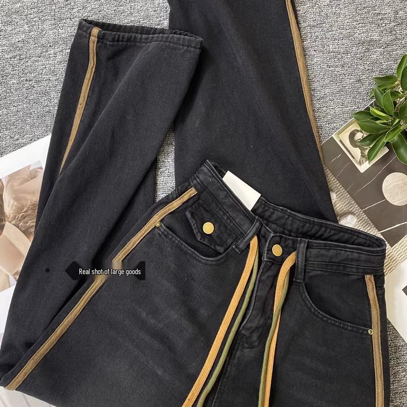 Blue Black High Waist Retro Wide-Leg Women s Jeans - Slimming Casual Autumn Pants XX-Large
Blue Black High Waist Retro Wide-Leg Women s Jeans - Slimming Casual Autumn Pants XX-Large
