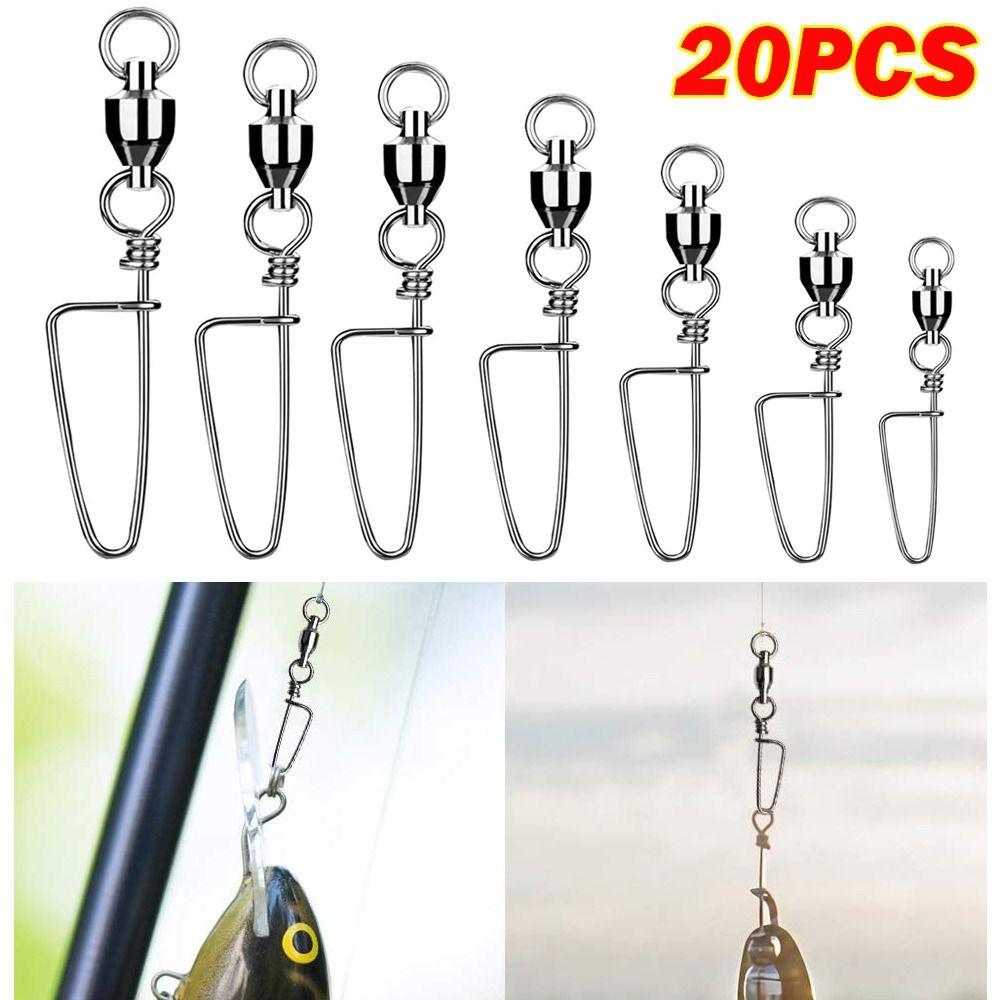 High Speed Rolling Swivel Stainless Steel Swivels Tackle New Fishhook Lure Swivels Size 2
High Speed Rolling Swivel Stainless Steel Swivels Tackle New Fishhook Lure Swivels Size 2