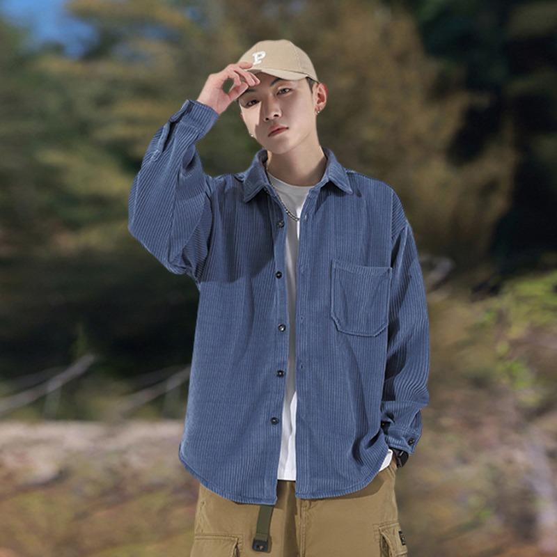 Men s Corduroy Oversized Shirt Jacket Brown Long Sleeve Button Down Pocket Casual Streetwear Top S синій
Men s Corduroy Oversized Shirt Jacket Brown Long Sleeve Button Down Pocket Casual Streetwear Top S синій