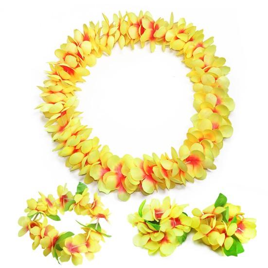 4Pcs/Set Thickening Vibrant Color 80Pcs Flower Hawaiian Garland Hawaiian Flowers Necklace Headband Bracelets Lei Party Supplies 4pcs
4Pcs/Set Thickening Vibrant Color 80Pcs Flower Hawaiian Garland Hawaiian Flowers Necklace Headband Bracelets Lei Party Supplies 4pcs