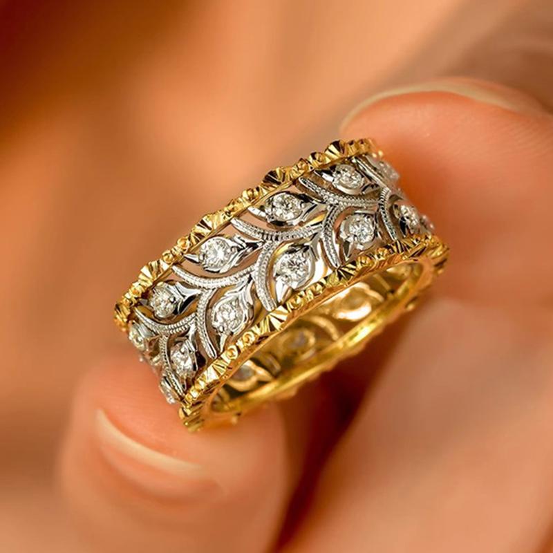 Huitan Luxury Two Tone Women Rings for Wedding Novel Design Engagement Party New Fashion Accessories Female Zircon Drop Ship 6
Huitan Luxury Two Tone Women Rings for Wedding Novel Design Engagement Party New Fashion Accessories Female Zircon Drop Ship 6