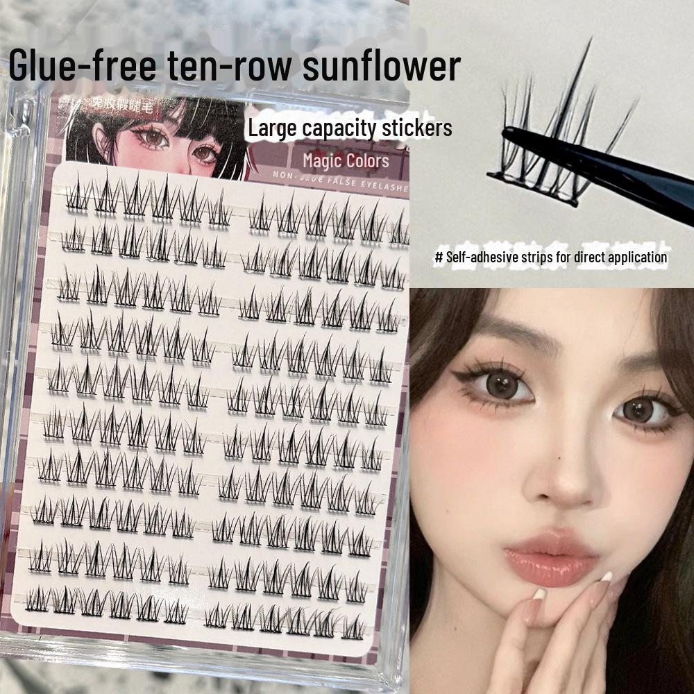 Самоклеящиеся накладные ресницы Magic Color No-Glue Sunflower - натуральный кластер для начинающих
Самоклеящиеся накладные ресницы Magic Color No-Glue Sunflower - натуральный кластер для начинающих