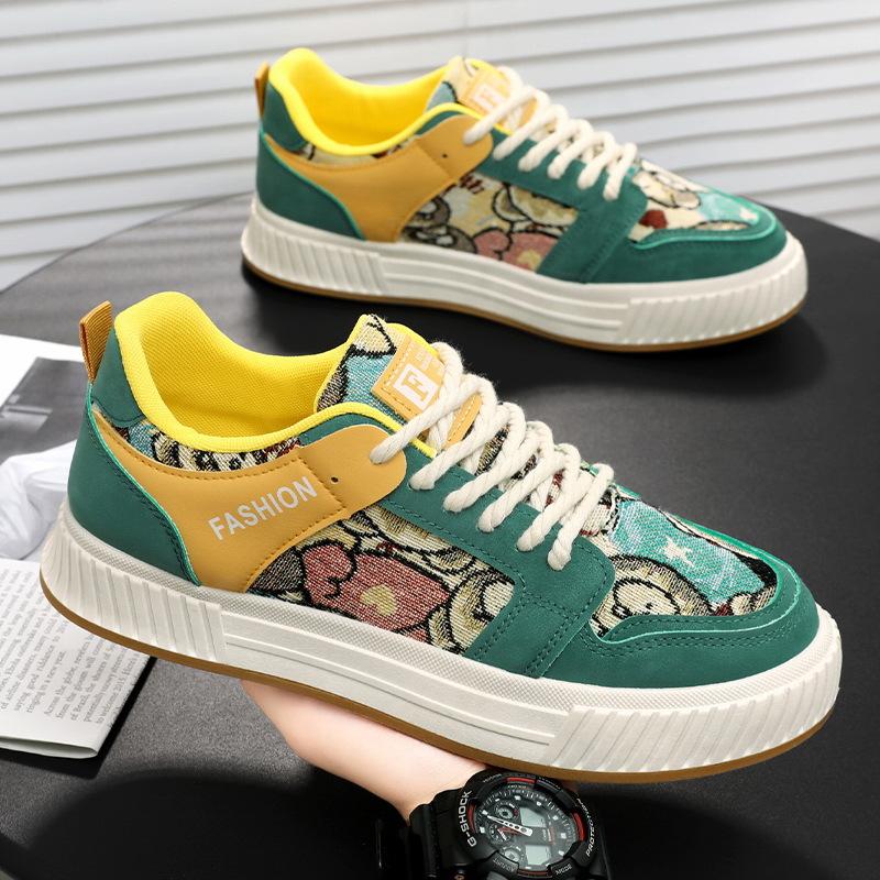 Осенняя мужская обувь, новые дышащие парусиновые туфли, мужская корейская версия, универсальные маленькие белые туфли, спортивная повседневная обувь на платформе, обувь для серфинга 44 зелёный
Осенняя мужская обувь, новые дышащие парусиновые туфли, мужская корейская версия, универсальные маленькие белые туфли, спортивная повседневная обувь на платформе, обувь для серфинга 44 зелёный