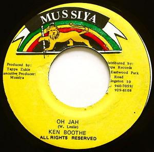 7inch Record KEN BOOTHE Oh Jah NONE Mussiya 1994 Jamaica Reggae Ska Dub Used
7inch Record KEN BOOTHE Oh Jah NONE Mussiya 1994 Jamaica Reggae Ska Dub Used