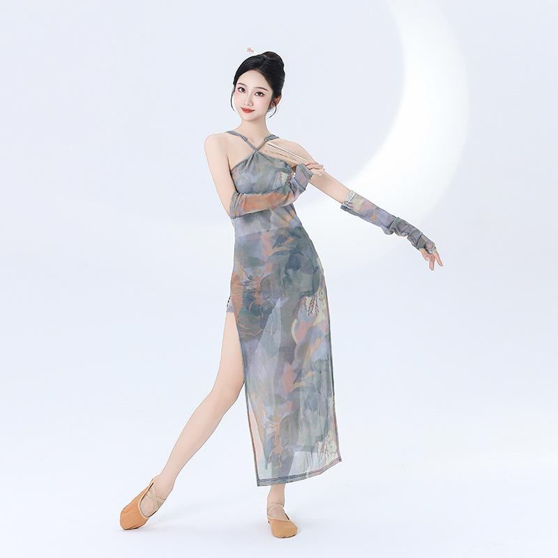 Floral Backless Halter Neck Mesh Dress - Mid-Length Bodycon for Dance Practice Extra Large квітковий
Floral Backless Halter Neck Mesh Dress - Mid-Length Bodycon for Dance Practice Extra Large квітковий