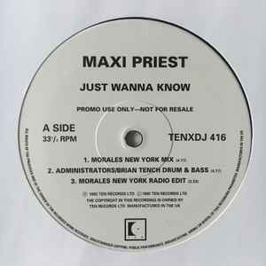 12inch Record MAXI PRIEST - Just Wanna Know TENXDJ416PROMO 10 Records 1992 UK Reggae, Ska & Dub Used
12inch Record MAXI PRIEST - Just Wanna Know TENXDJ416PROMO 10 Records 1992 UK Reggae, Ska & Dub Used