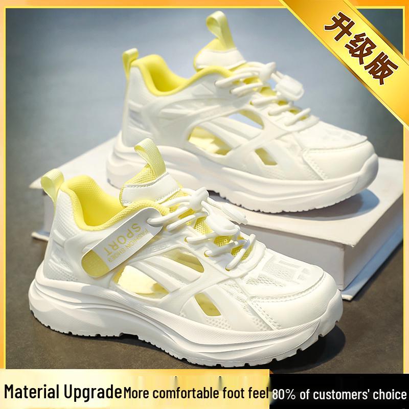Kids Lightweight Breathable White Summer Sandals 2025 - Girls Soft Sole Mesh Sports Shoes Size 31
Kids Lightweight Breathable White Summer Sandals 2025 - Girls Soft Sole Mesh Sports Shoes Size 31