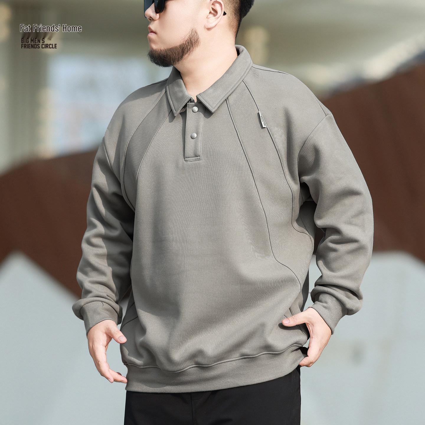 Men s Plus Size Long Sleeve Polo with Fleece Hoodie, Lapel, Loose Fit, Autumn/Winter Style 7XL
Men s Plus Size Long Sleeve Polo with Fleece Hoodie, Lapel, Loose Fit, Autumn/Winter Style 7XL