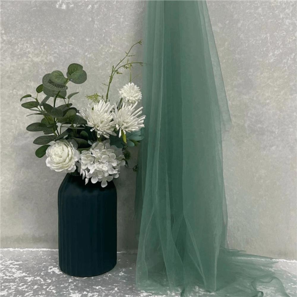 160X100cm Soft Tulle Fabric Green Yarn Transparent Mesh Fabric Solid Color Sage Green Organza Fabric Flower Wall Backdrop 160 x100cm
160X100cm Soft Tulle Fabric Green Yarn Transparent Mesh Fabric Solid Color Sage Green Organza Fabric Flower Wall Backdrop 160 x100cm
