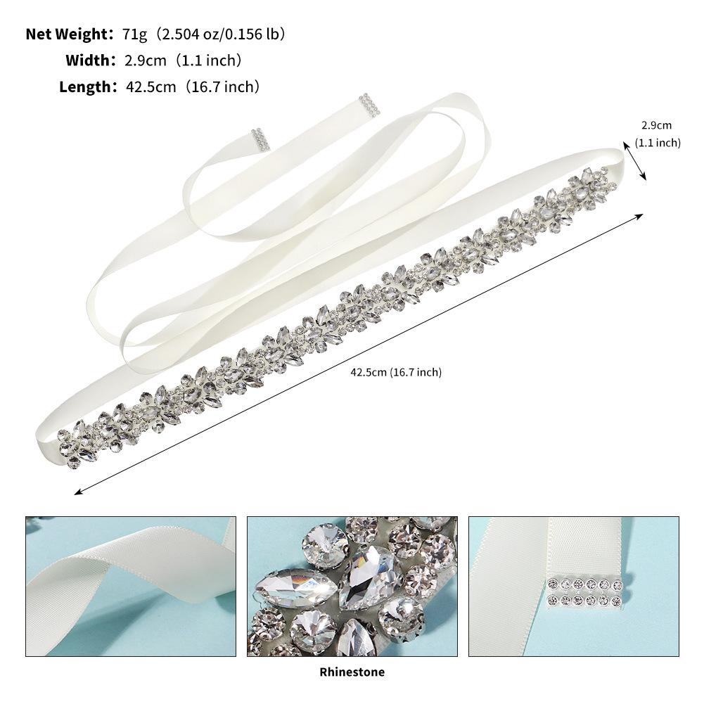 Elegant Rhinestone Bridal Waistband - Fashionable Wedding and Dancewear Accessory for Women
Elegant Rhinestone Bridal Waistband - Fashionable Wedding and Dancewear Accessory for Women