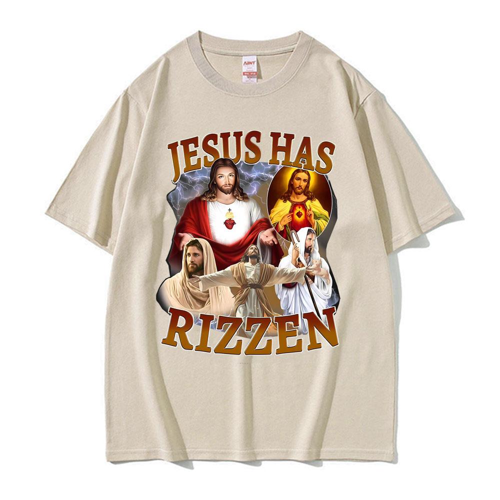 Funny Jesus Has Rizzen Jesus Cool Funny Graphic T-Shirt Unisex Women Comfort Oversized T-shirts Gothic Clothes Short Sleeve T Shirt 4XL
Funny Jesus Has Rizzen Jesus Cool Funny Graphic T-Shirt Unisex Women Comfort Oversized T-shirts Gothic Clothes Short Sleeve T Shirt 4XL