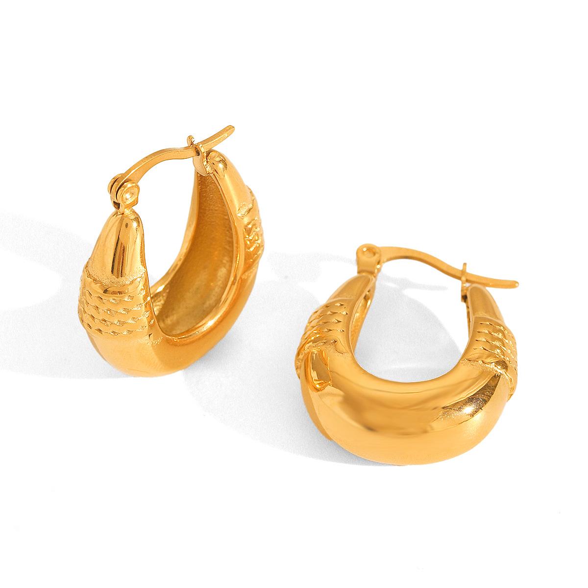 Best-selling 18k Gold Stainless Steel Earrings for Women, Fashionable Light Luxury High-end Earrings, Titanium Steel Ear Jewelry
Best-selling 18k Gold Stainless Steel Earrings for Women, Fashionable Light Luxury High-end Earrings, Titanium Steel Ear Jewelry