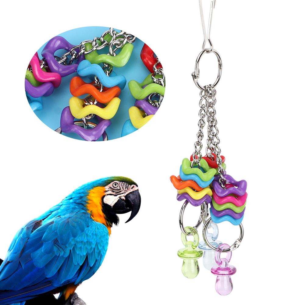 Pet Parrot Non Toxic Plastic Nipple Ring String Chewing Biting Hanging Swing Toy Bird Cage Accessories белый
Pet Parrot Non Toxic Plastic Nipple Ring String Chewing Biting Hanging Swing Toy Bird Cage Accessories белый
