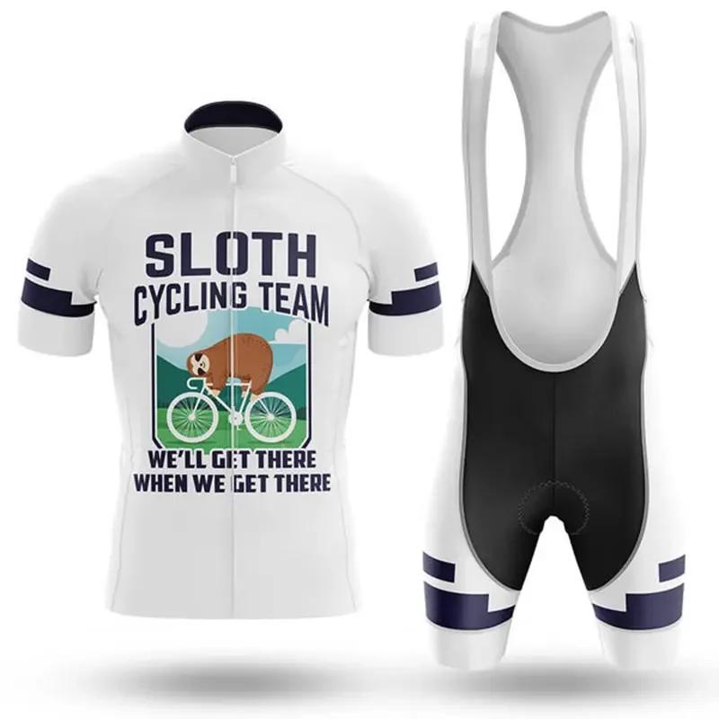 Sloth Team Men s Cycling Jersey Set Triathlon Clothing Breathable Mountain Cycling Clothes UV Protection Riding Bicycle Suit S
Sloth Team Men s Cycling Jersey Set Triathlon Clothing Breathable Mountain Cycling Clothes UV Protection Riding Bicycle Suit S