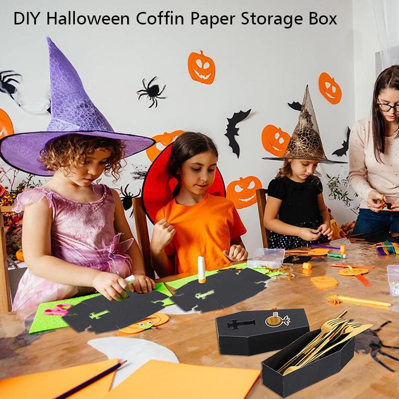 Halloween Paper Folding Box Holiday Decorations Coffin Shape Portable Storage Box Gift Box Party Decoration Party Props 19x8.8cm чёрный
Halloween Paper Folding Box Holiday Decorations Coffin Shape Portable Storage Box Gift Box Party Decoration Party Props 19x8.8cm чёрный