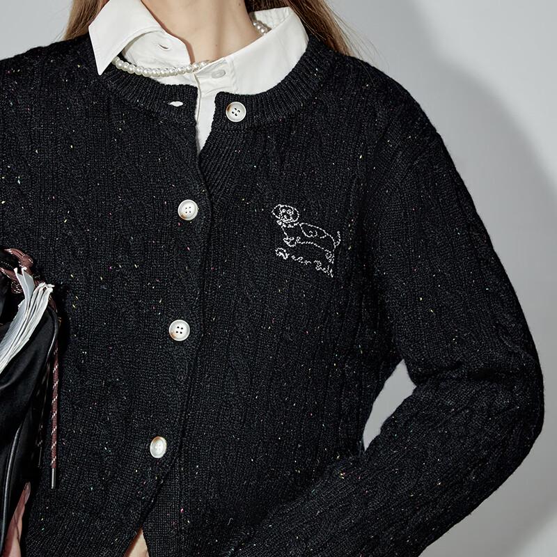 GREEN BELT 100% Wool Puppy Embroidered Cardigan S
GREEN BELT 100% Wool Puppy Embroidered Cardigan S