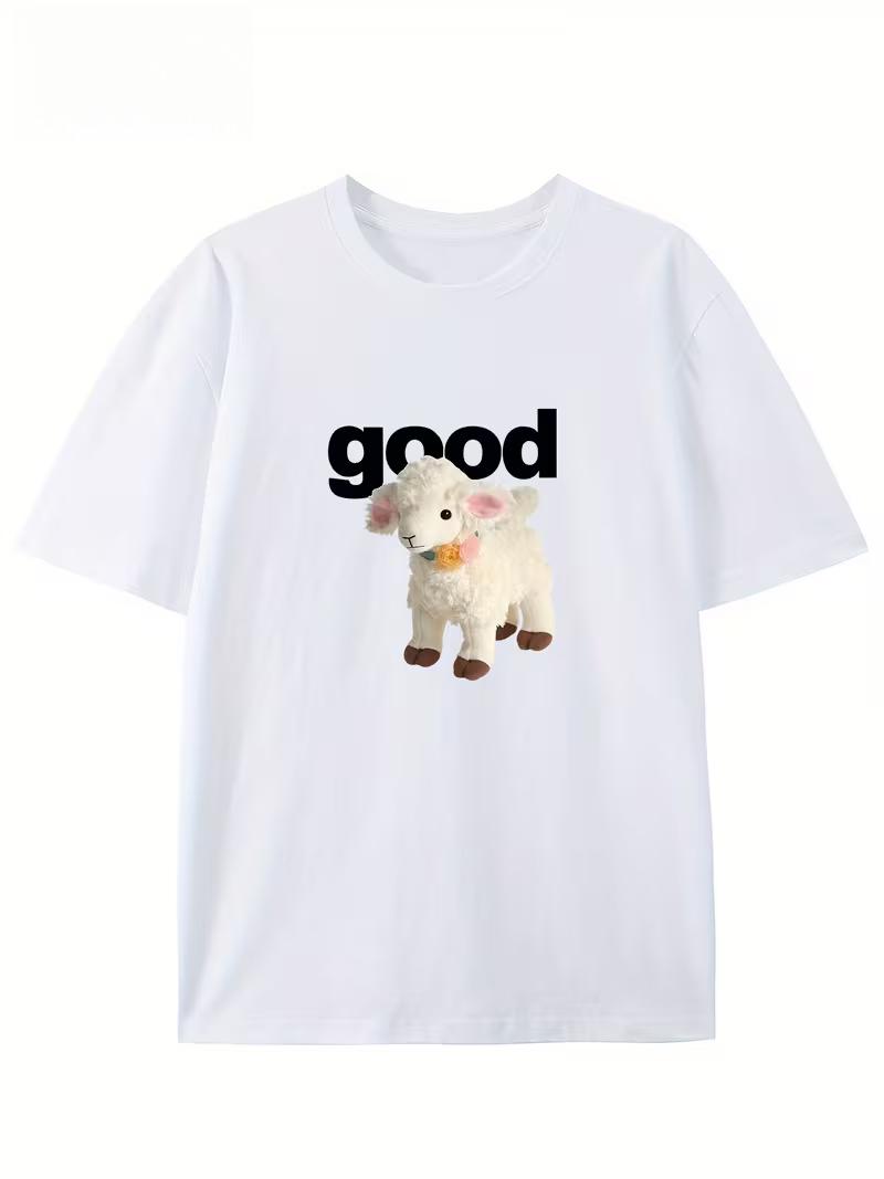 Cute Little Sheep Graphics Print TShirt Casual Short Sleeve Summer Clothing Durable Oversize Casual Tshirt Daily Streetwear 4XL
Cute Little Sheep Graphics Print TShirt Casual Short Sleeve Summer Clothing Durable Oversize Casual Tshirt Daily Streetwear 4XL