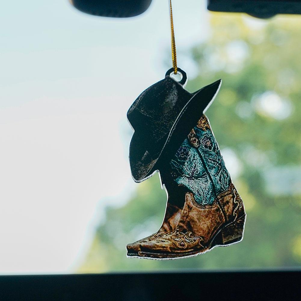Fashion Cowboy Boots Hat Car Pendant Mini Car Rearview Mirror Hanging Ornament Auto Interior Accessories Home Decor Gift
Fashion Cowboy Boots Hat Car Pendant Mini Car Rearview Mirror Hanging Ornament Auto Interior Accessories Home Decor Gift