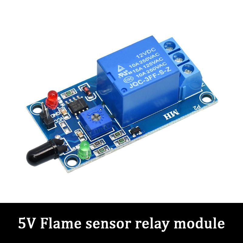IR Infrared 1 Channel 5V 12V Flame Detection Sensor Module Fire Alarm Sensor Relay Module For Arduino
IR Infrared 1 Channel 5V 12V Flame Detection Sensor Module Fire Alarm Sensor Relay Module For Arduino
