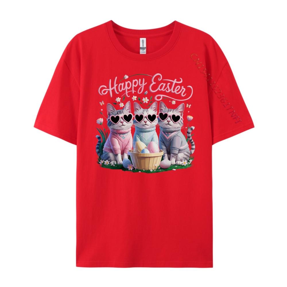 Cute Kitten Lovers Glasses Happy Easter Cat Bunny And Eggs Funny T Shirts Mens Korean Fashion Custom T Shirt Party S
Cute Kitten Lovers Glasses Happy Easter Cat Bunny And Eggs Funny T Shirts Mens Korean Fashion Custom T Shirt Party S