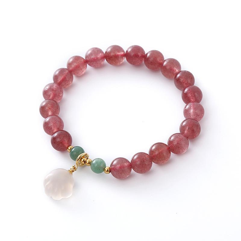 Natural strawberry crystal bracelet cute cat claw pendant bracelet. Bangles Women Fashion Jewelry accessories Gift
Natural strawberry crystal bracelet cute cat claw pendant bracelet. Bangles Women Fashion Jewelry accessories Gift