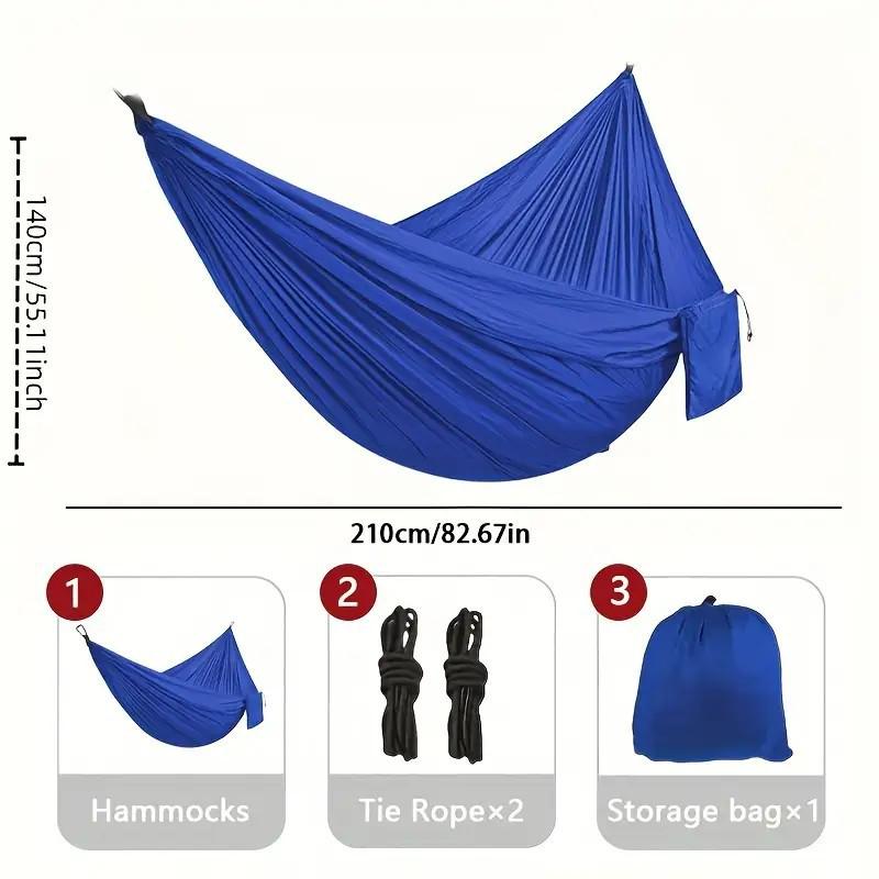 Portable Ultra-Light Polyester Travel Hammock - No Installation Needed, Convenient for Outdoors
Portable Ultra-Light Polyester Travel Hammock - No Installation Needed, Convenient for Outdoors