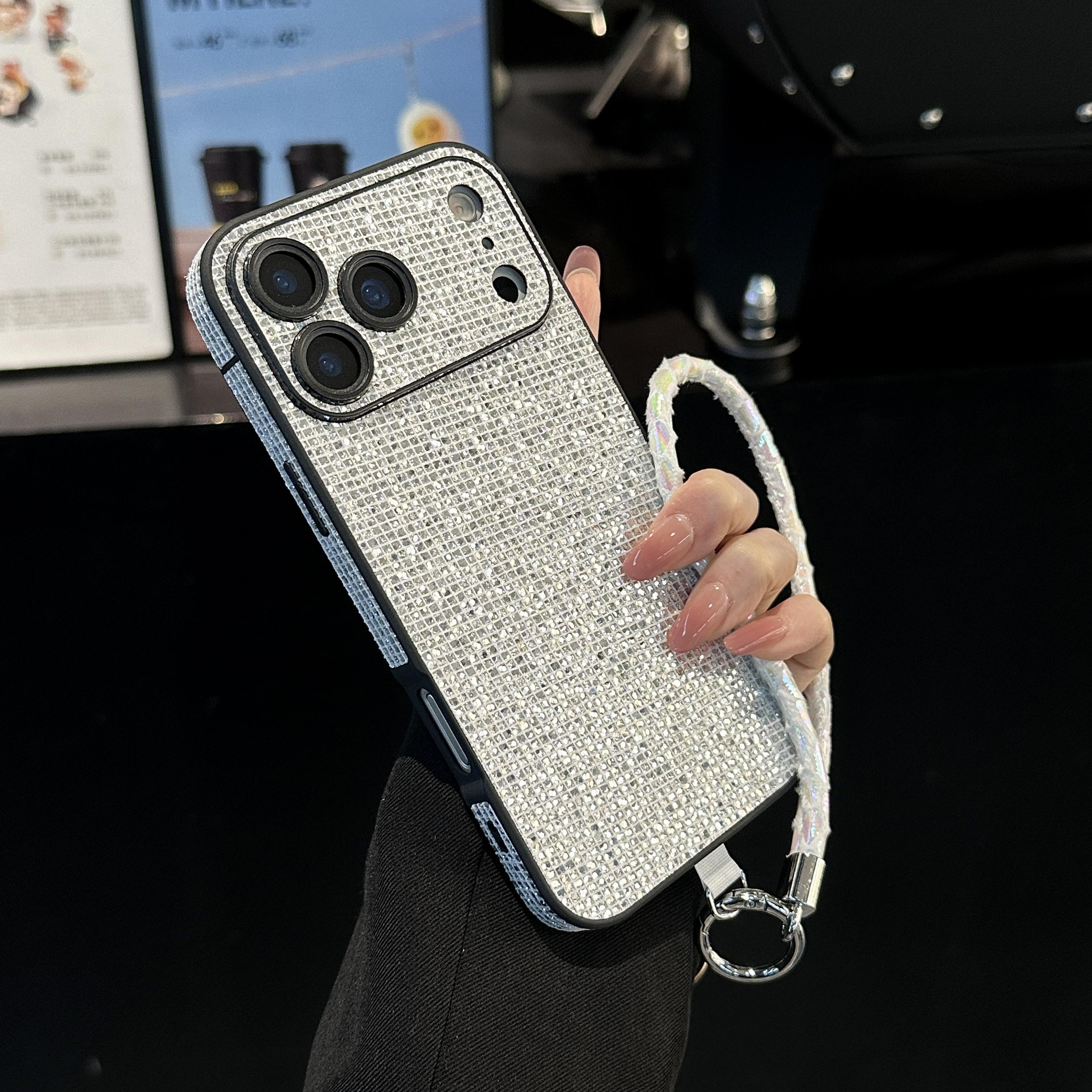 Luxury Wrist Strap Aurora Glitter Shiny Diamond Phone Case For iPhone 17 16 15 14 13 Pro MAX 17 Rhinestone Camera Hard Cover iPhone17 Pro Max срібний
Luxury Wrist Strap Aurora Glitter Shiny Diamond Phone Case For iPhone 17 16 15 14 13 Pro MAX 17 Rhinestone Camera Hard Cover iPhone17 Pro Max срібний
