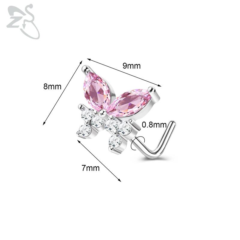 ZS 1 шт. симпатичный пирсинг для носа с кристаллами CZ L-образной формы, 20 г, нержавеющая сталь, пирсинг для носа, цветок, луна, форма сердца, циркон, пирсинг для ноздри Style 22
ZS 1 шт. симпатичный пирсинг для носа с кристаллами CZ L-образной формы, 20 г, нержавеющая сталь, пирсинг для носа, цветок, луна, форма сердца, циркон, пирсинг для ноздри Style 22