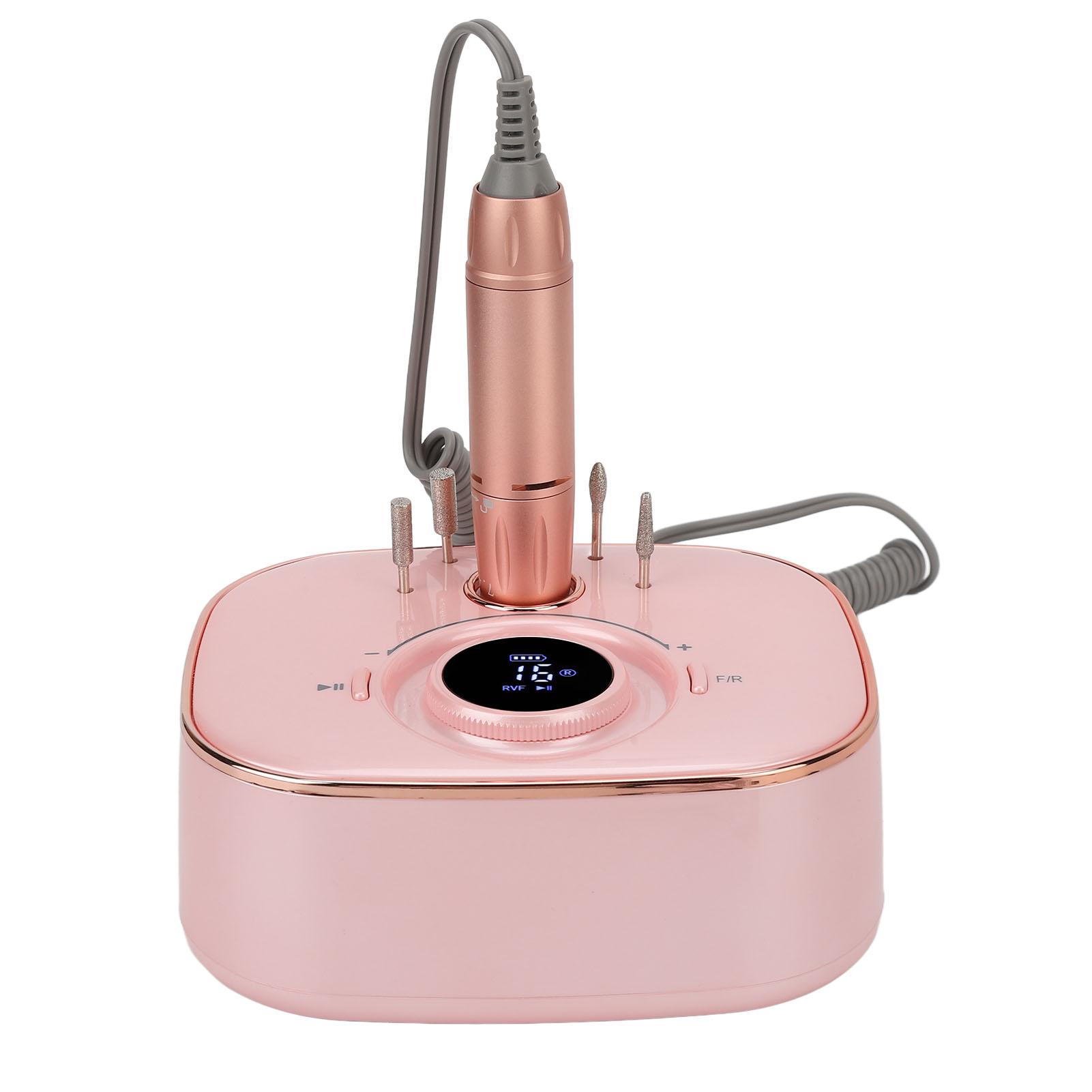 Nail Grinding Machine 35000RPM LED Low Noise Long Lasting Rechargeable Portable Rose Gold Nail File Machine
Nail Grinding Machine 35000RPM LED Low Noise Long Lasting Rechargeable Portable Rose Gold Nail File Machine